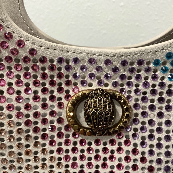 Kurt Geiger London Small Chelsea Crystal Leather Hobo Bag NWT - Picture 11 of 15